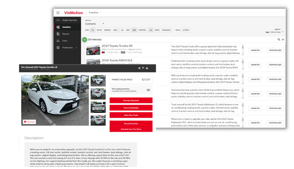 StoryBuilder AI Vehicle Description Generator