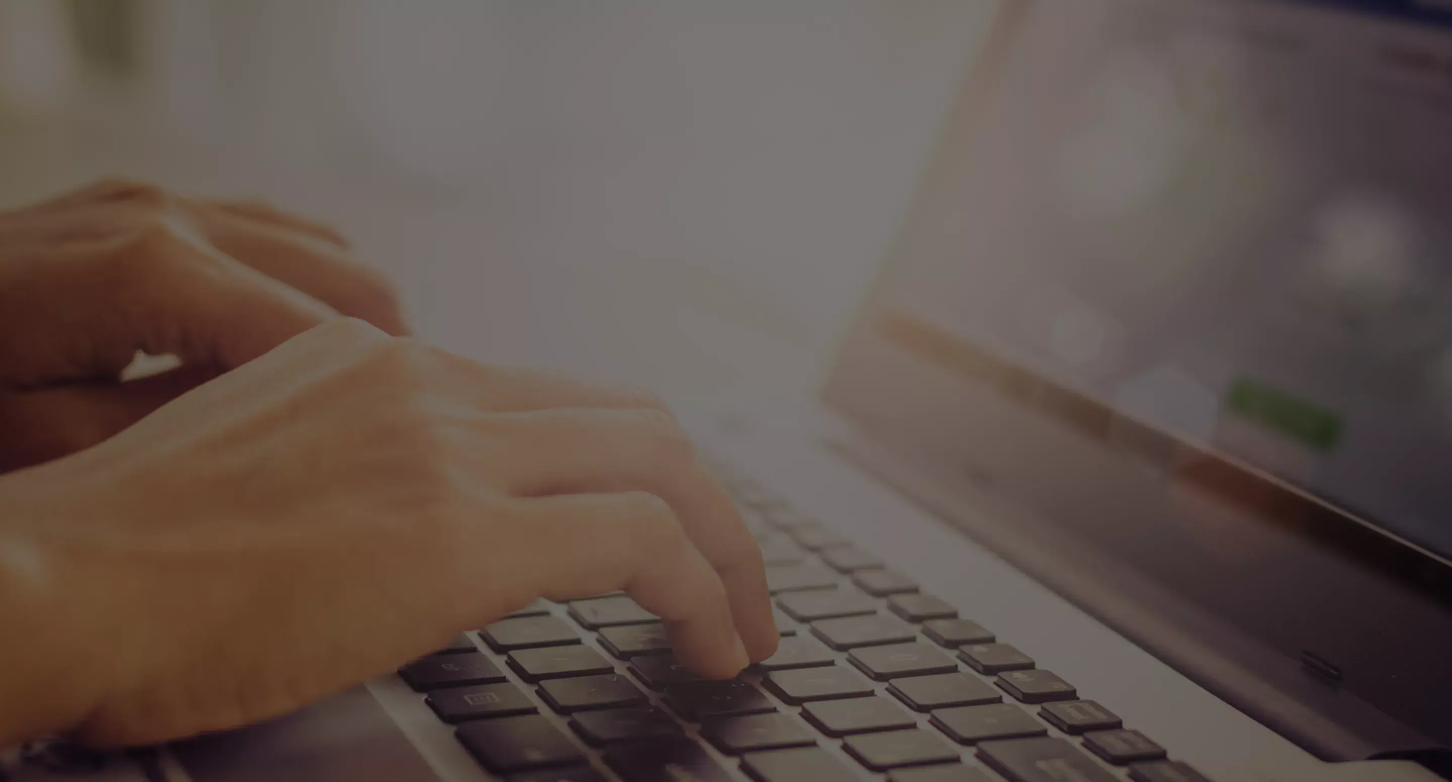 Typing on a keyboard
